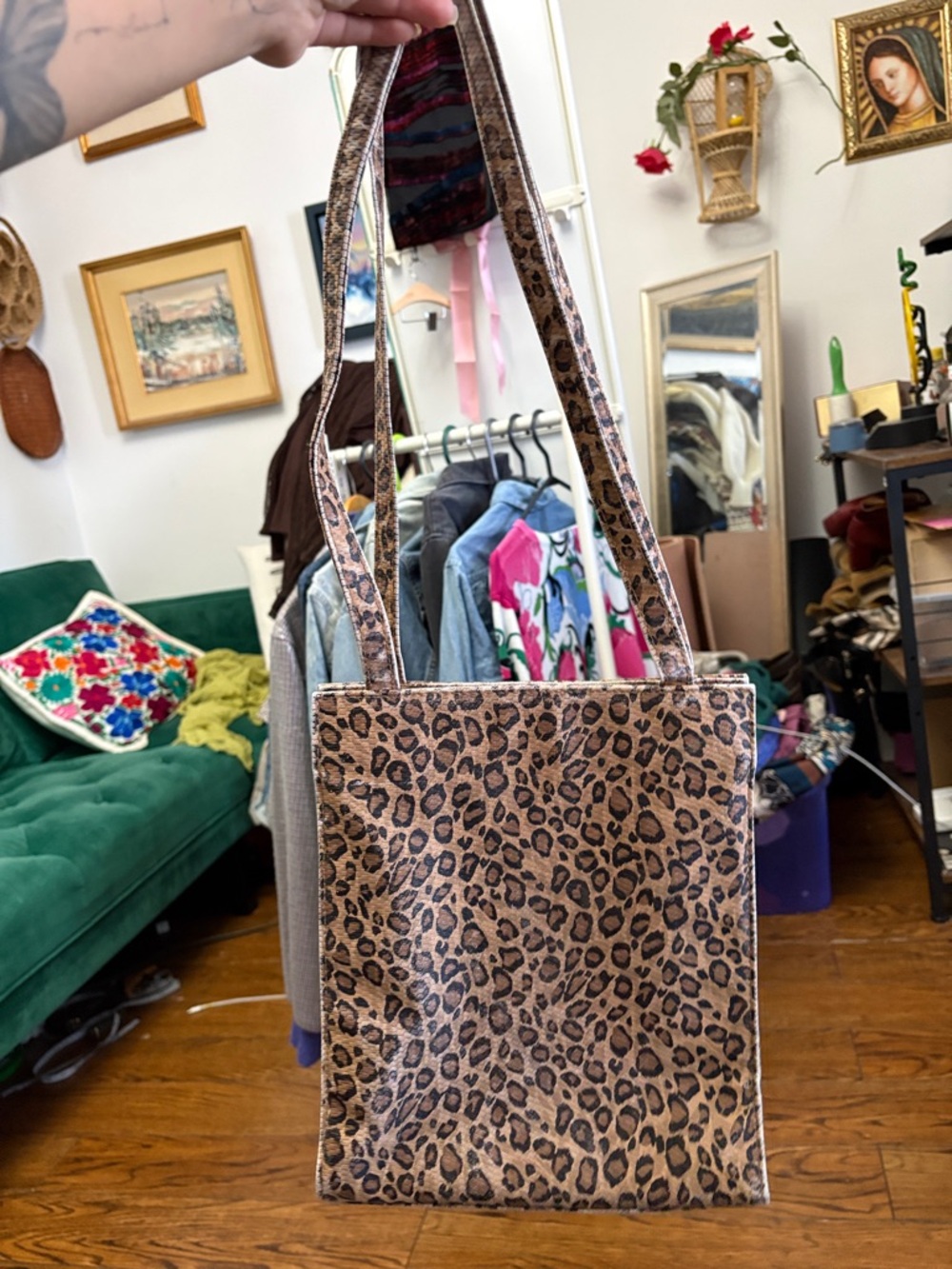 Animal Print Tote Shoulder bag
